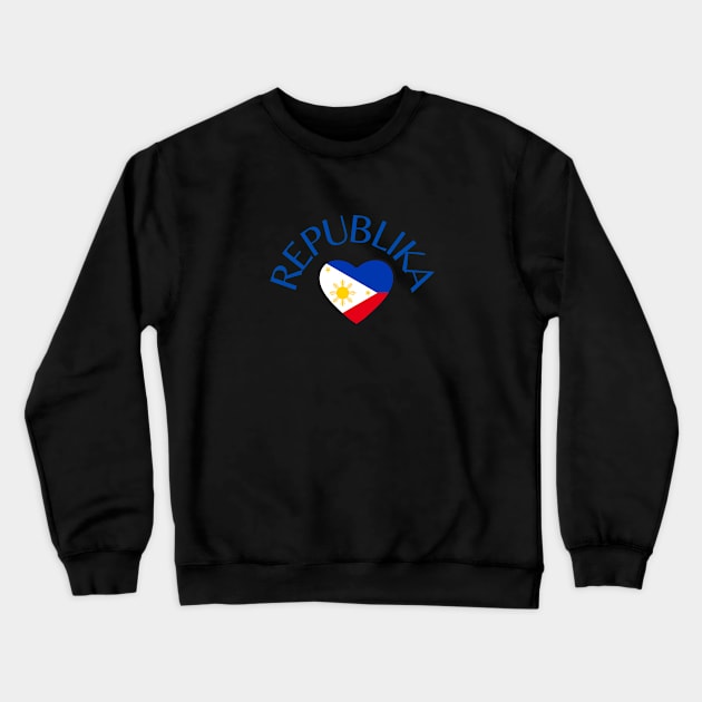 republika ng pilipinas with Philippine flag Crewneck Sweatshirt by CatheBelan